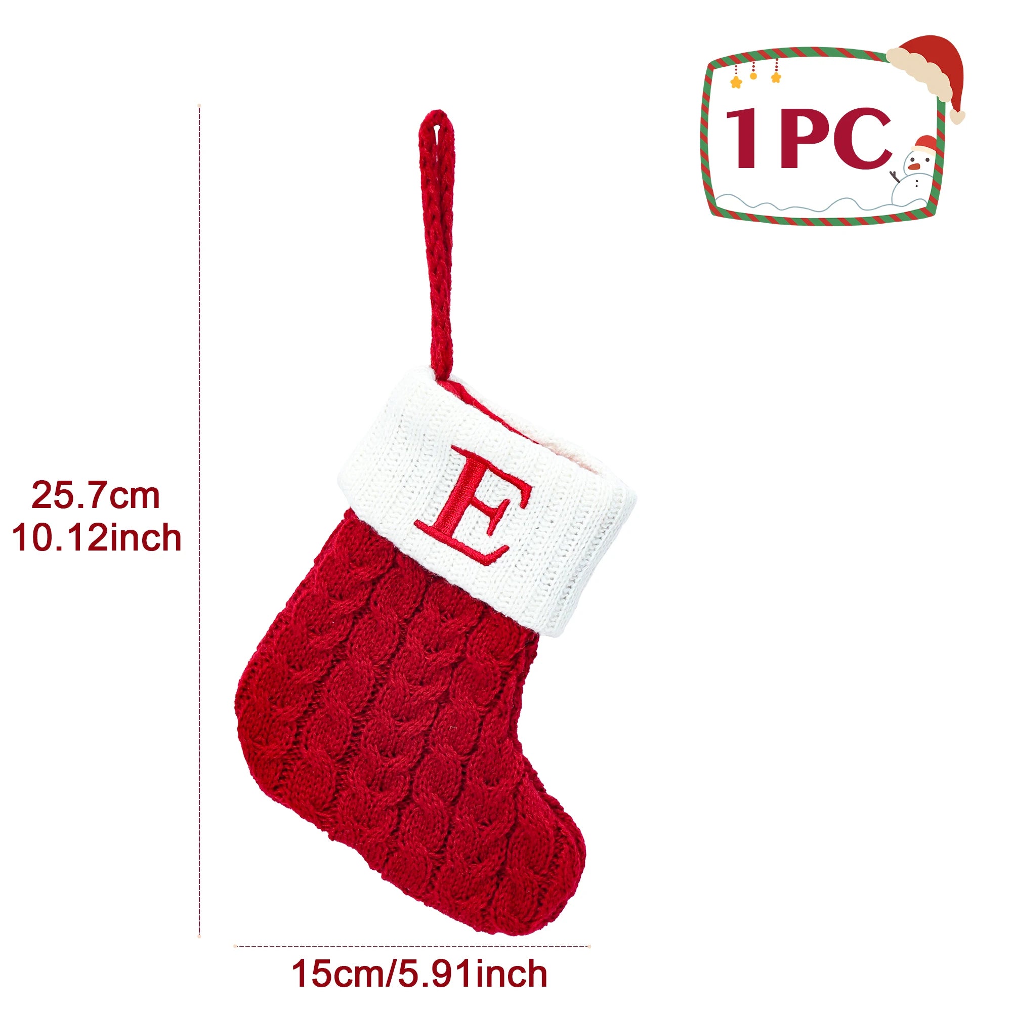 Knitted Christmas Letter Stocking
