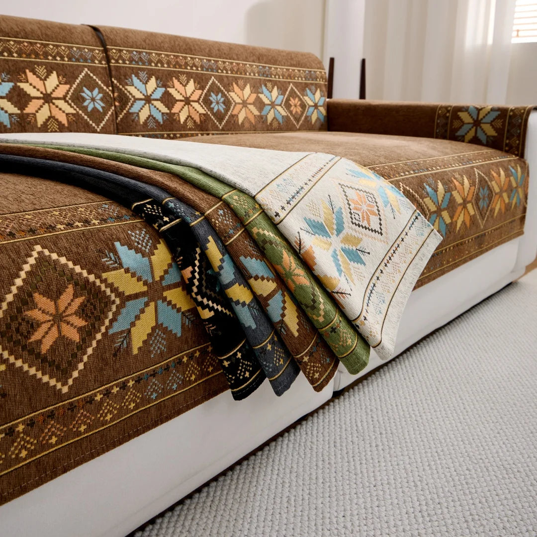 Bohemian Jacquard Sofa Towel