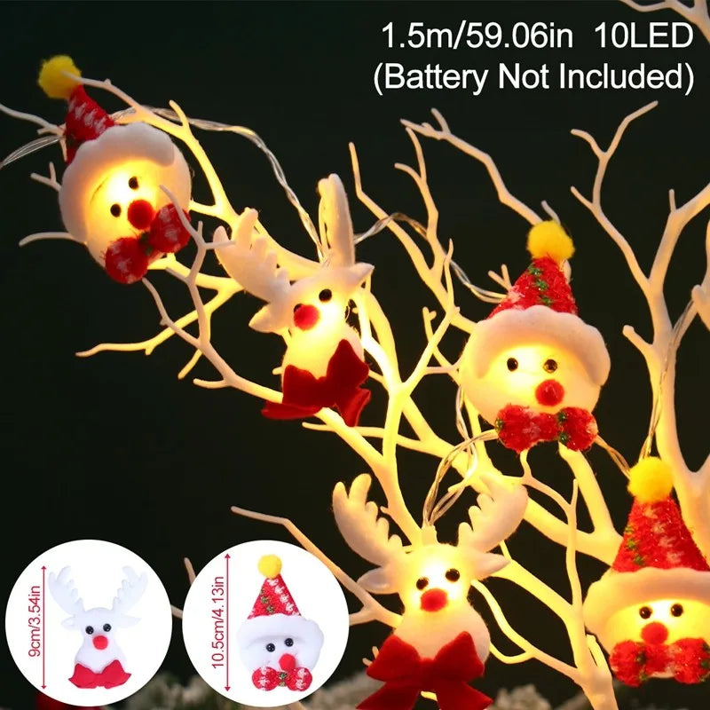 Snowman LED Christmas Garland