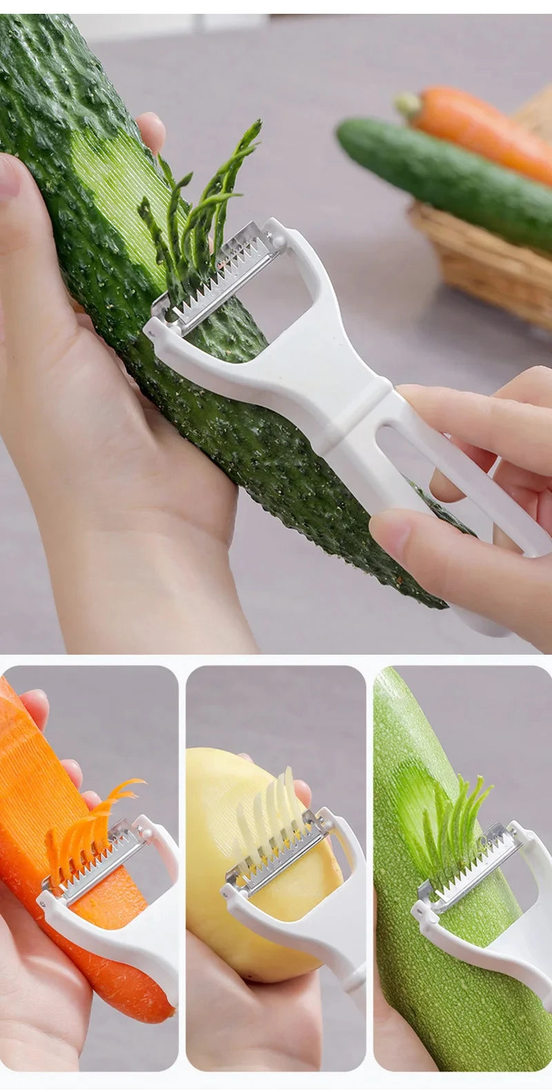 Manual Vegetable Grater & Peeler