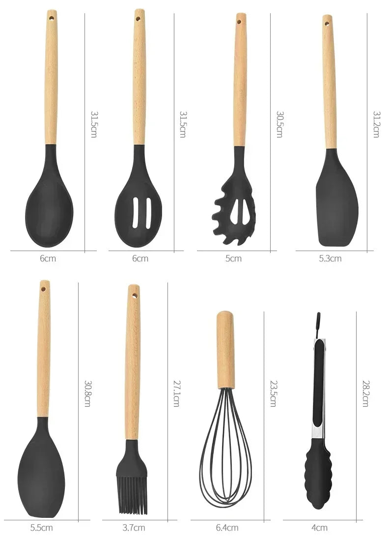 12-Piece Silicone Utensil Set