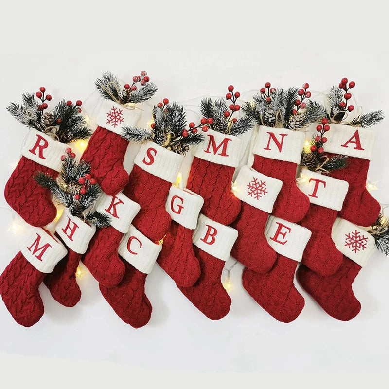 Knitted Christmas Letter Stocking