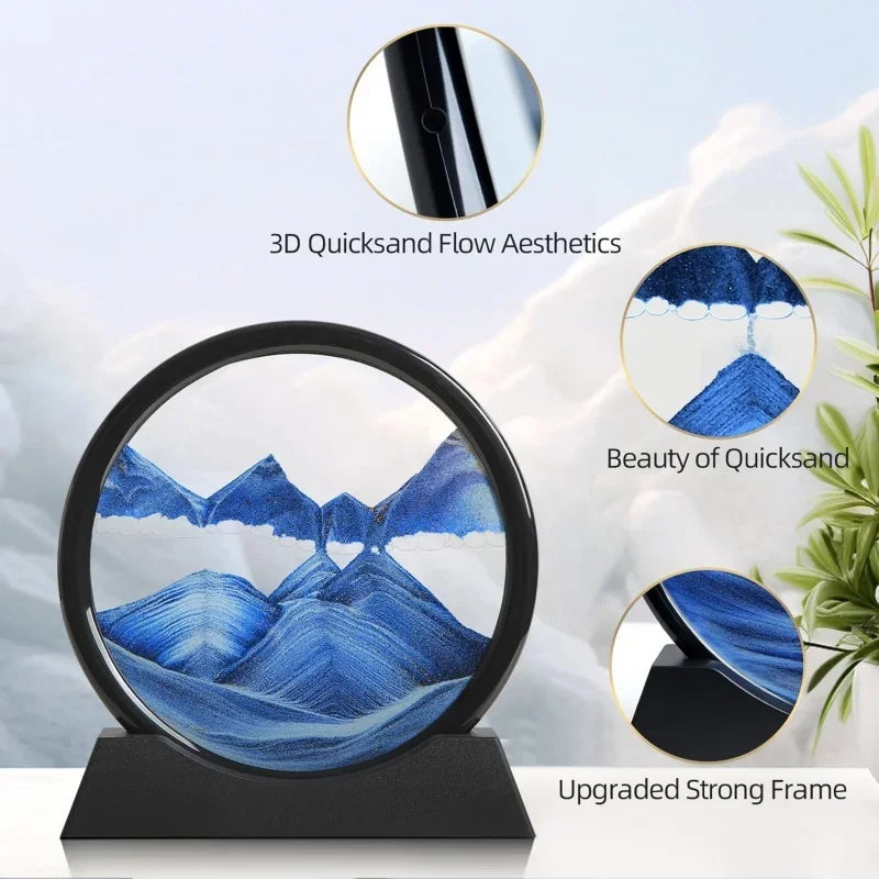 3D Quicksand Hourglass Decor